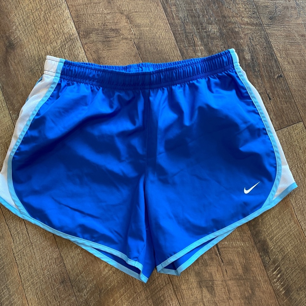 Blue Nike Dri-fit Youth/girls running athletic shorts. Size Youth XL.